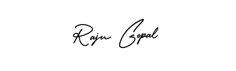 How to make Raju Gopal name signature. Use AmerikaSignatureDemo-Regular style for creating short signs online. This is the latest handwritten sign. Raju Gopal signature style 3 images and pictures png