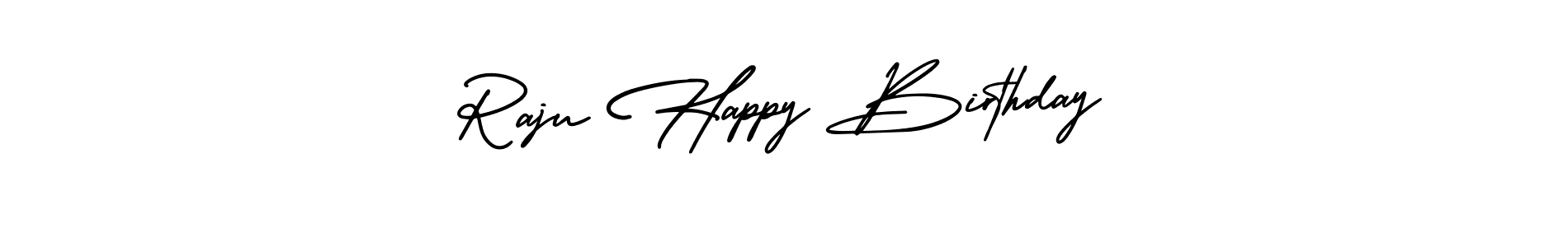 Make a beautiful signature design for name Raju Happy Birthday. Use this online signature maker to create a handwritten signature for free. Raju Happy Birthday signature style 3 images and pictures png