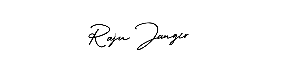 Design your own signature with our free online signature maker. With this signature software, you can create a handwritten (AmerikaSignatureDemo-Regular) signature for name Raju Jangir. Raju Jangir signature style 3 images and pictures png