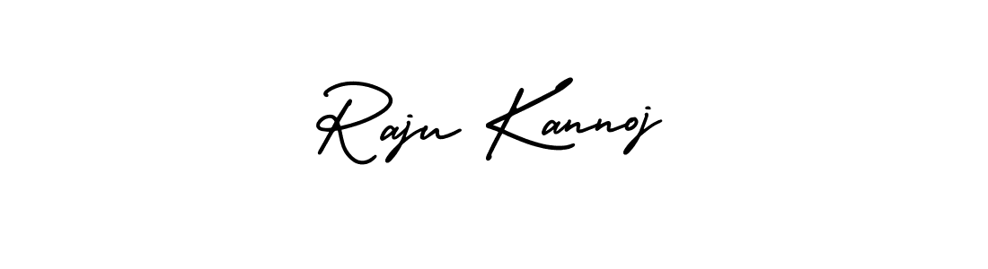 Raju Kannoj stylish signature style. Best Handwritten Sign (AmerikaSignatureDemo-Regular) for my name. Handwritten Signature Collection Ideas for my name Raju Kannoj. Raju Kannoj signature style 3 images and pictures png