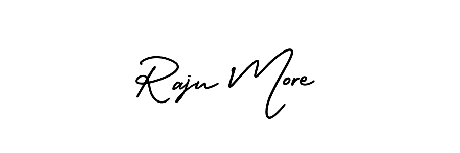 It looks lik you need a new signature style for name Raju More. Design unique handwritten (AmerikaSignatureDemo-Regular) signature with our free signature maker in just a few clicks. Raju More signature style 3 images and pictures png