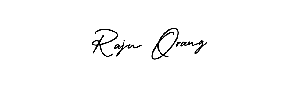 Similarly AmerikaSignatureDemo-Regular is the best handwritten signature design. Signature creator online .You can use it as an online autograph creator for name Raju Orang. Raju Orang signature style 3 images and pictures png