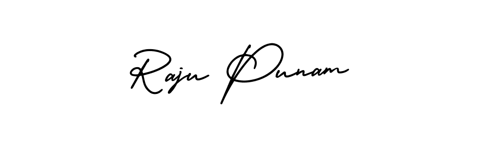 How to make Raju Punam signature? AmerikaSignatureDemo-Regular is a professional autograph style. Create handwritten signature for Raju Punam name. Raju Punam signature style 3 images and pictures png