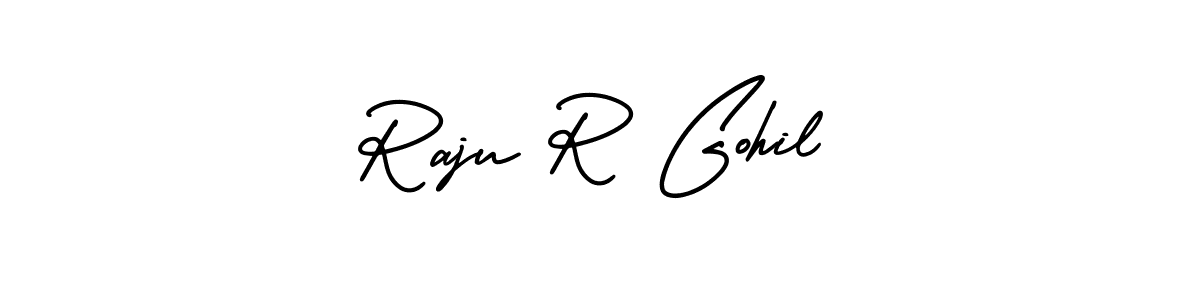 Make a beautiful signature design for name Raju R Gohil. Use this online signature maker to create a handwritten signature for free. Raju R Gohil signature style 3 images and pictures png