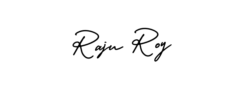 Make a beautiful signature design for name Raju Roy. With this signature (AmerikaSignatureDemo-Regular) style, you can create a handwritten signature for free. Raju Roy signature style 3 images and pictures png