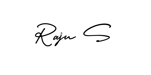The best way (AmerikaSignatureDemo-Regular) to make a short signature is to pick only two or three words in your name. The name Raju S include a total of six letters. For converting this name. Raju S signature style 3 images and pictures png
