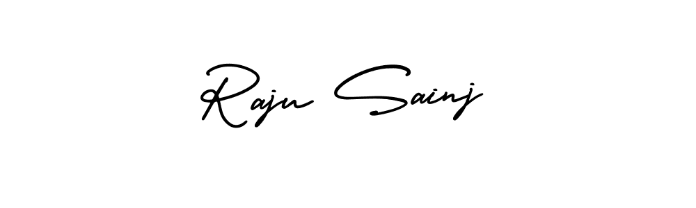 Similarly AmerikaSignatureDemo-Regular is the best handwritten signature design. Signature creator online .You can use it as an online autograph creator for name Raju Sainj. Raju Sainj signature style 3 images and pictures png