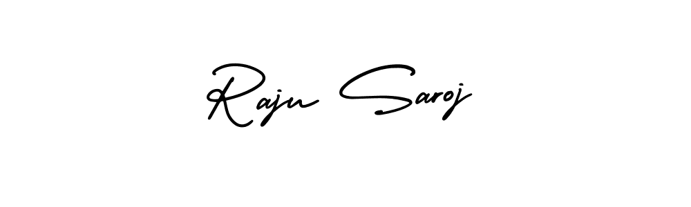 Best and Professional Signature Style for Raju Saroj. AmerikaSignatureDemo-Regular Best Signature Style Collection. Raju Saroj signature style 3 images and pictures png