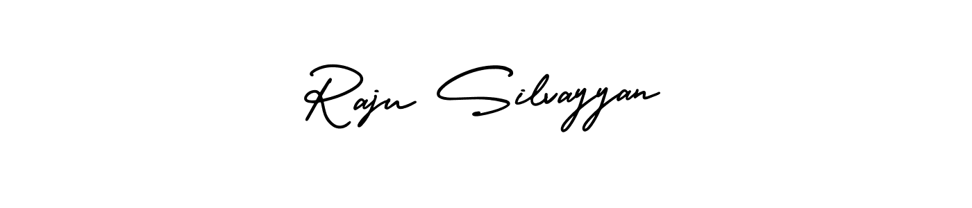 Design your own signature with our free online signature maker. With this signature software, you can create a handwritten (AmerikaSignatureDemo-Regular) signature for name Raju Silvayyan. Raju Silvayyan signature style 3 images and pictures png