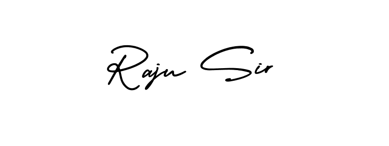 How to make Raju Sir name signature. Use AmerikaSignatureDemo-Regular style for creating short signs online. This is the latest handwritten sign. Raju Sir signature style 3 images and pictures png