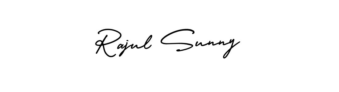 Make a beautiful signature design for name Rajul Sunny. With this signature (AmerikaSignatureDemo-Regular) style, you can create a handwritten signature for free. Rajul Sunny signature style 3 images and pictures png