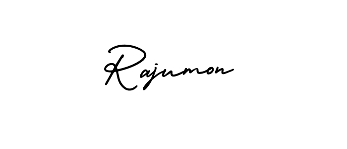 Make a beautiful signature design for name Rajumon. Use this online signature maker to create a handwritten signature for free. Rajumon signature style 3 images and pictures png