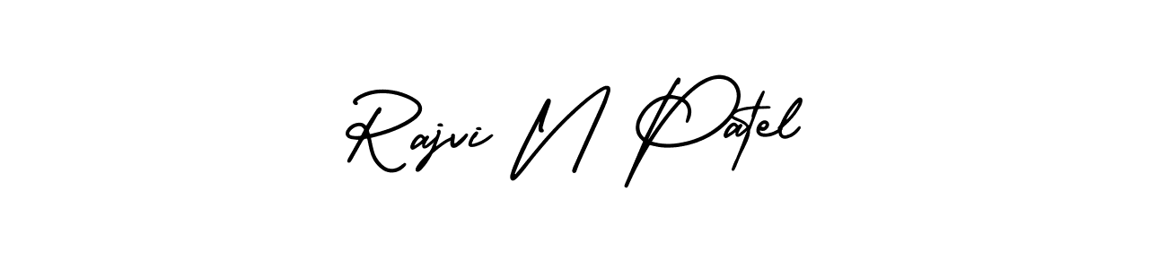 Use a signature maker to create a handwritten signature online. With this signature software, you can design (AmerikaSignatureDemo-Regular) your own signature for name Rajvi N Patel. Rajvi N Patel signature style 3 images and pictures png