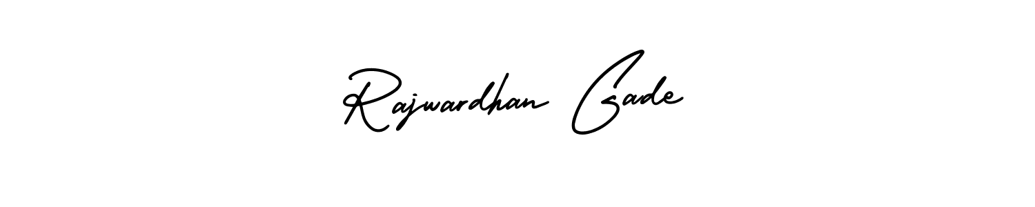 You can use this online signature creator to create a handwritten signature for the name Rajwardhan Gade. This is the best online autograph maker. Rajwardhan Gade signature style 3 images and pictures png