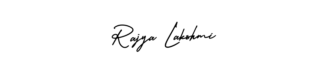 Rajya Lakshmi stylish signature style. Best Handwritten Sign (AmerikaSignatureDemo-Regular) for my name. Handwritten Signature Collection Ideas for my name Rajya Lakshmi. Rajya Lakshmi signature style 3 images and pictures png