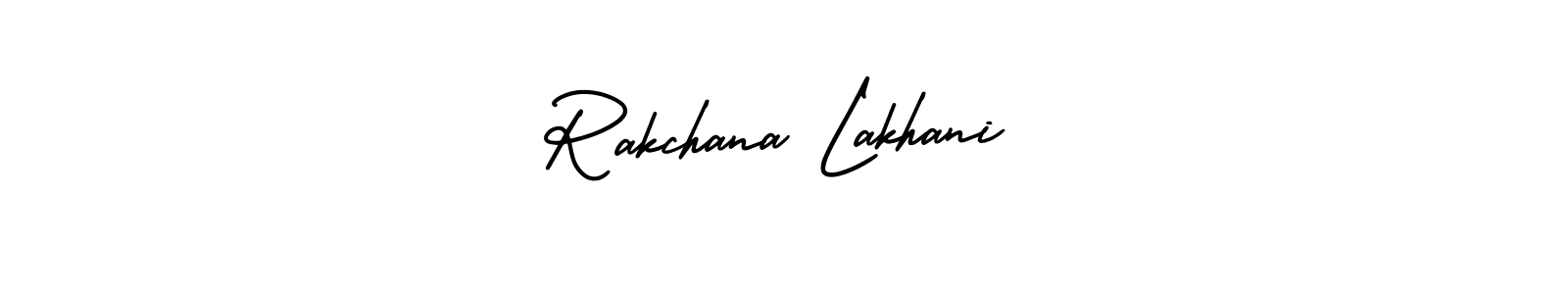 You can use this online signature creator to create a handwritten signature for the name Rakchana Lakhani. This is the best online autograph maker. Rakchana Lakhani signature style 3 images and pictures png