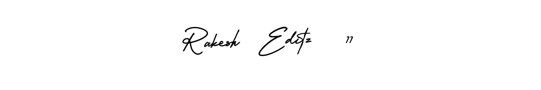 Also You can easily find your signature by using the search form. We will create Rakesh  Editz   77 name handwritten signature images for you free of cost using AmerikaSignatureDemo-Regular sign style. Rakesh  Editz   77 signature style 3 images and pictures png