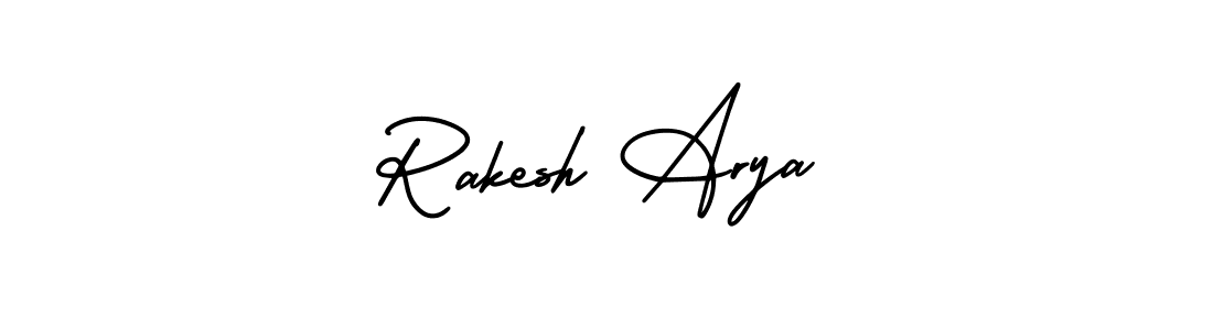 Design your own signature with our free online signature maker. With this signature software, you can create a handwritten (AmerikaSignatureDemo-Regular) signature for name Rakesh Arya. Rakesh Arya signature style 3 images and pictures png