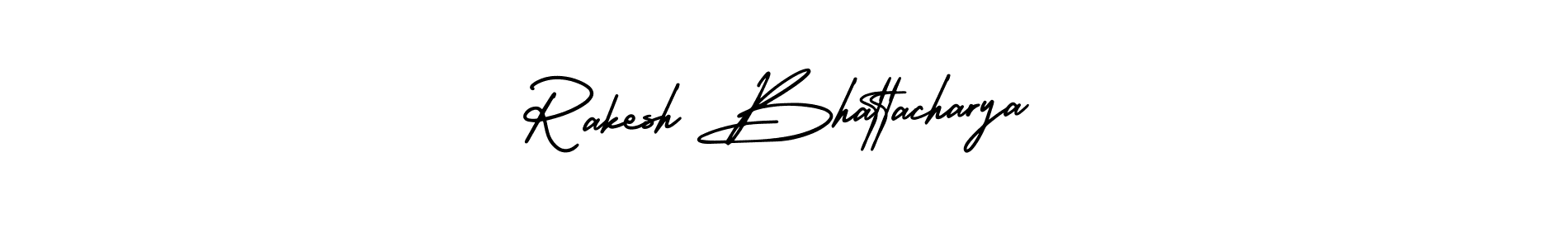 Design your own signature with our free online signature maker. With this signature software, you can create a handwritten (AmerikaSignatureDemo-Regular) signature for name Rakesh Bhattacharya. Rakesh Bhattacharya signature style 3 images and pictures png