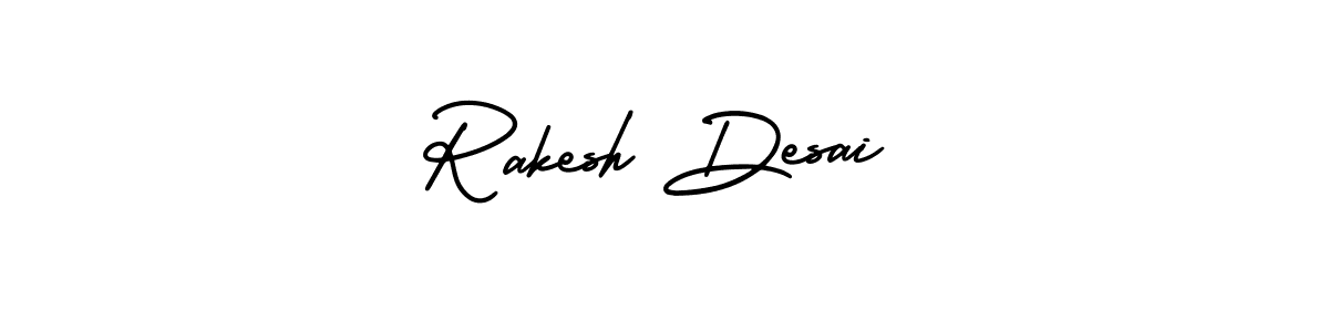 AmerikaSignatureDemo-Regular is a professional signature style that is perfect for those who want to add a touch of class to their signature. It is also a great choice for those who want to make their signature more unique. Get Rakesh Desai name to fancy signature for free. Rakesh Desai signature style 3 images and pictures png