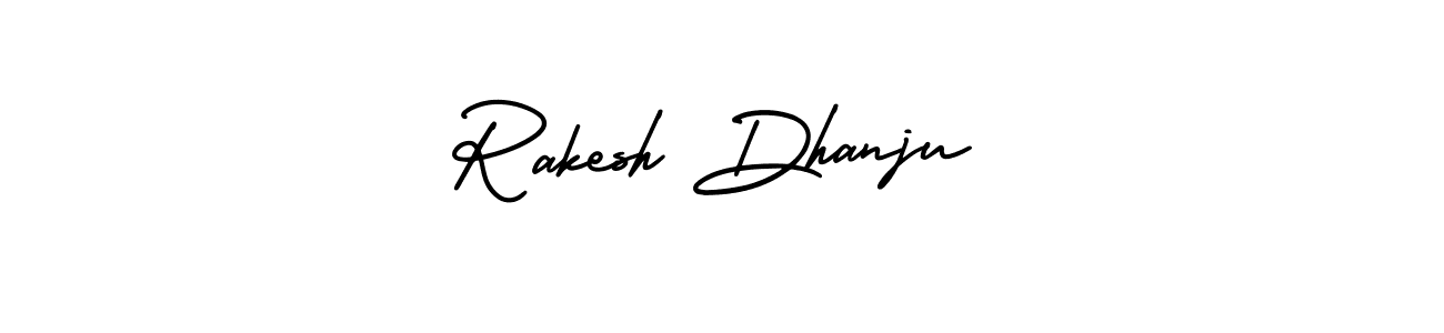 It looks lik you need a new signature style for name Rakesh Dhanju. Design unique handwritten (AmerikaSignatureDemo-Regular) signature with our free signature maker in just a few clicks. Rakesh Dhanju signature style 3 images and pictures png