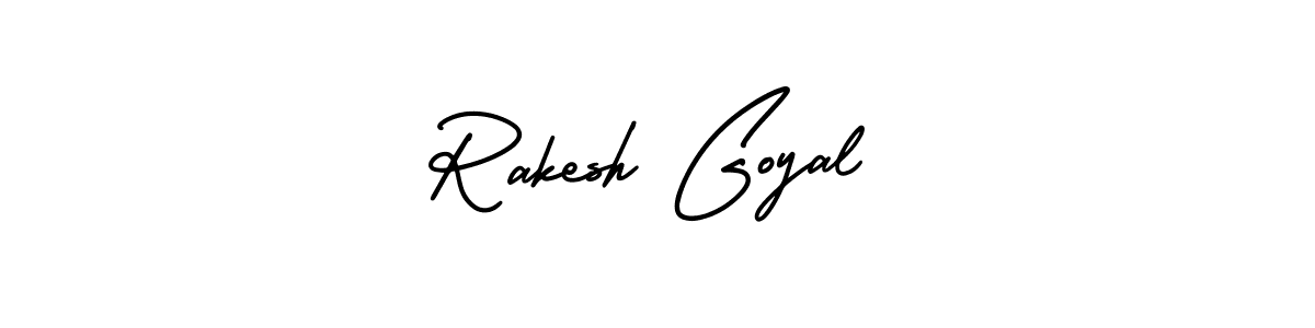 It looks lik you need a new signature style for name Rakesh Goyal. Design unique handwritten (AmerikaSignatureDemo-Regular) signature with our free signature maker in just a few clicks. Rakesh Goyal signature style 3 images and pictures png