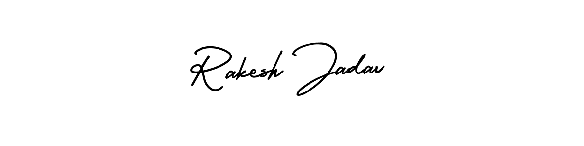 Make a beautiful signature design for name Rakesh Jadav. With this signature (AmerikaSignatureDemo-Regular) style, you can create a handwritten signature for free. Rakesh Jadav signature style 3 images and pictures png