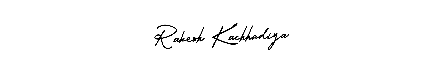 Design your own signature with our free online signature maker. With this signature software, you can create a handwritten (AmerikaSignatureDemo-Regular) signature for name Rakesh Kachhadiya. Rakesh Kachhadiya signature style 3 images and pictures png