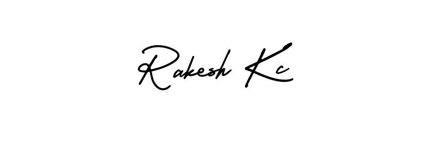 AmerikaSignatureDemo-Regular is a professional signature style that is perfect for those who want to add a touch of class to their signature. It is also a great choice for those who want to make their signature more unique. Get Rakesh Kc name to fancy signature for free. Rakesh Kc signature style 3 images and pictures png