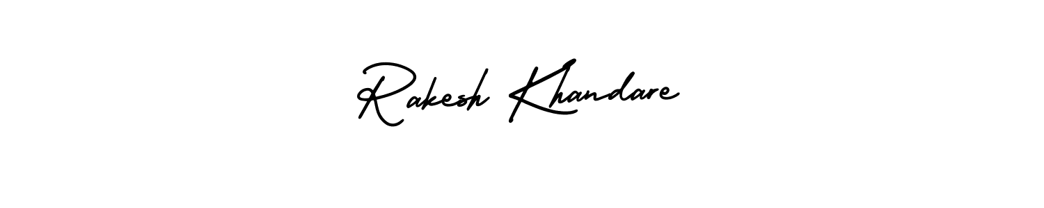 Make a short Rakesh Khandare signature style. Manage your documents anywhere anytime using AmerikaSignatureDemo-Regular. Create and add eSignatures, submit forms, share and send files easily. Rakesh Khandare signature style 3 images and pictures png