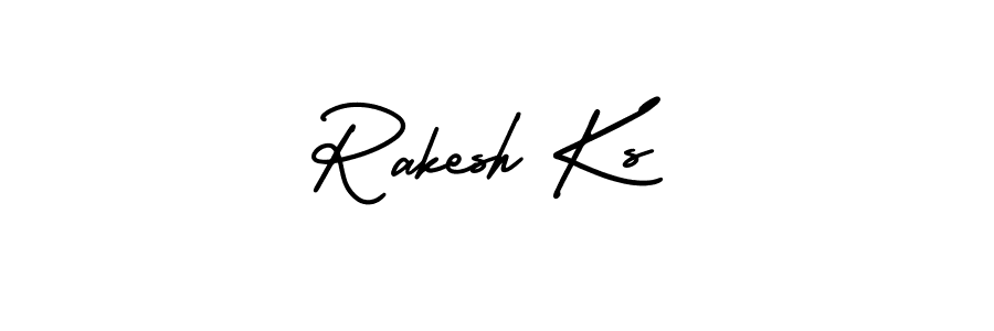 How to Draw Rakesh Ks signature style? AmerikaSignatureDemo-Regular is a latest design signature styles for name Rakesh Ks. Rakesh Ks signature style 3 images and pictures png
