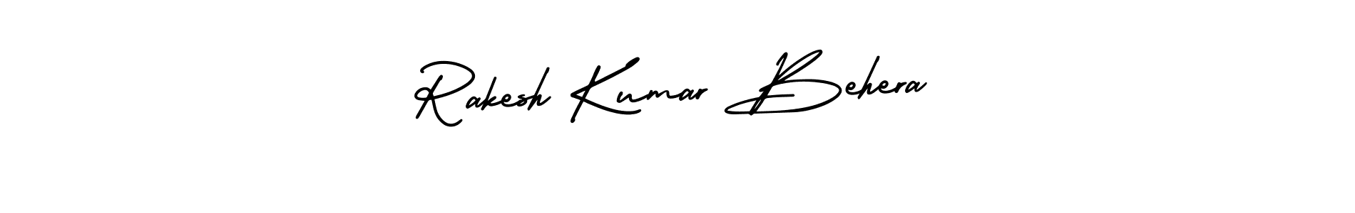 AmerikaSignatureDemo-Regular is a professional signature style that is perfect for those who want to add a touch of class to their signature. It is also a great choice for those who want to make their signature more unique. Get Rakesh Kumar Behera name to fancy signature for free. Rakesh Kumar Behera signature style 3 images and pictures png