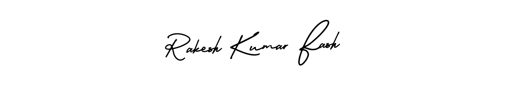 Use a signature maker to create a handwritten signature online. With this signature software, you can design (AmerikaSignatureDemo-Regular) your own signature for name Rakesh Kumar Fash. Rakesh Kumar Fash signature style 3 images and pictures png