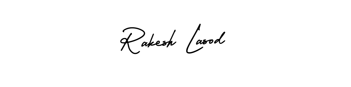 Use a signature maker to create a handwritten signature online. With this signature software, you can design (AmerikaSignatureDemo-Regular) your own signature for name Rakesh Lasod. Rakesh Lasod signature style 3 images and pictures png