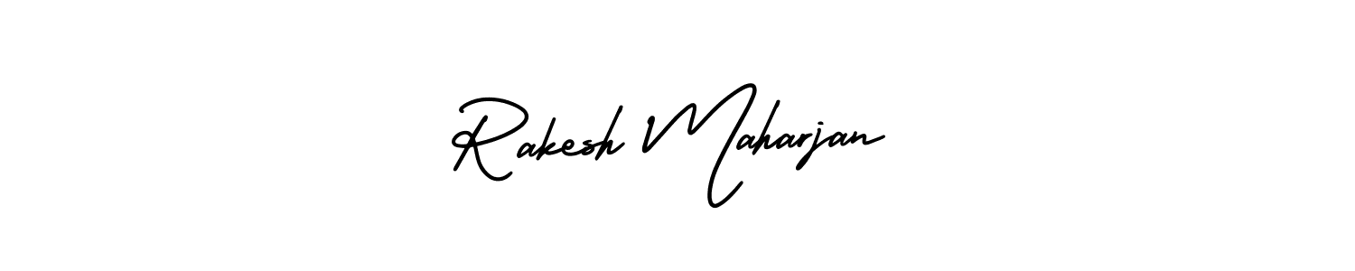It looks lik you need a new signature style for name Rakesh Maharjan. Design unique handwritten (AmerikaSignatureDemo-Regular) signature with our free signature maker in just a few clicks. Rakesh Maharjan signature style 3 images and pictures png