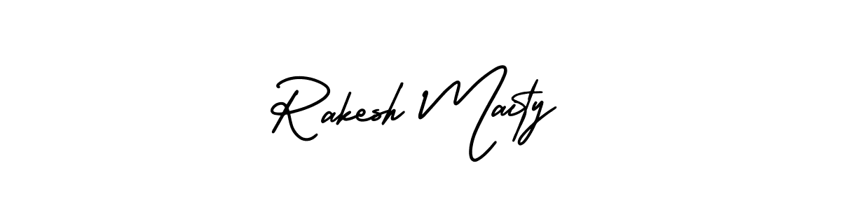 It looks lik you need a new signature style for name Rakesh Maity. Design unique handwritten (AmerikaSignatureDemo-Regular) signature with our free signature maker in just a few clicks. Rakesh Maity signature style 3 images and pictures png