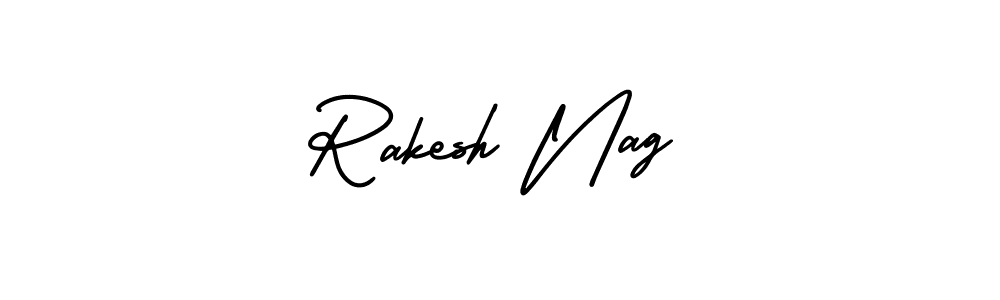 Rakesh Nag stylish signature style. Best Handwritten Sign (AmerikaSignatureDemo-Regular) for my name. Handwritten Signature Collection Ideas for my name Rakesh Nag. Rakesh Nag signature style 3 images and pictures png