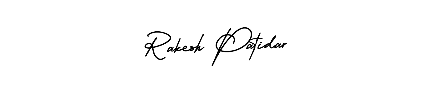 Rakesh Patidar stylish signature style. Best Handwritten Sign (AmerikaSignatureDemo-Regular) for my name. Handwritten Signature Collection Ideas for my name Rakesh Patidar. Rakesh Patidar signature style 3 images and pictures png