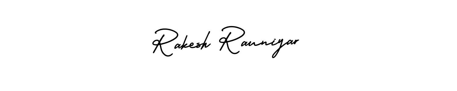 How to Draw Rakesh Rauniyar signature style? AmerikaSignatureDemo-Regular is a latest design signature styles for name Rakesh Rauniyar. Rakesh Rauniyar signature style 3 images and pictures png