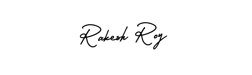 How to make Rakesh Roy signature? AmerikaSignatureDemo-Regular is a professional autograph style. Create handwritten signature for Rakesh Roy name. Rakesh Roy signature style 3 images and pictures png