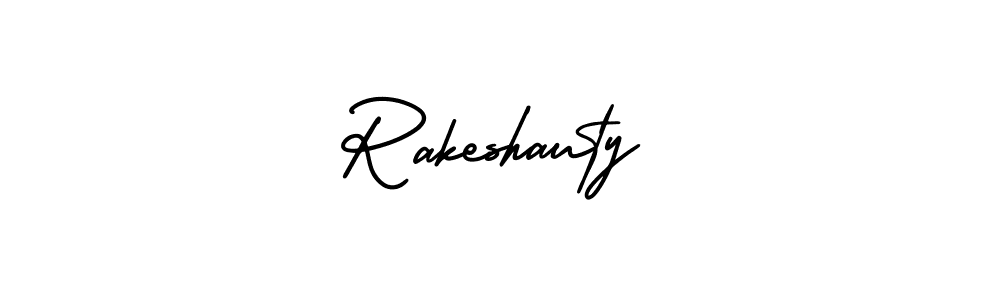 Design your own signature with our free online signature maker. With this signature software, you can create a handwritten (AmerikaSignatureDemo-Regular) signature for name Rakeshauty. Rakeshauty signature style 3 images and pictures png