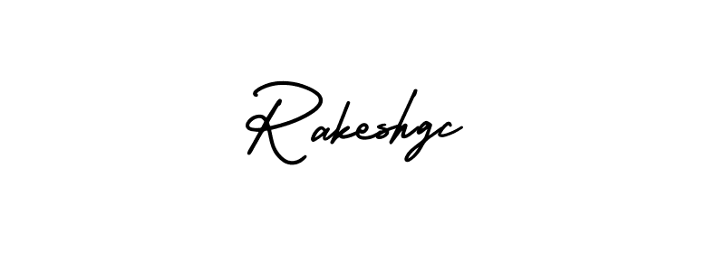 This is the best signature style for the Rakeshgc name. Also you like these signature font (AmerikaSignatureDemo-Regular). Mix name signature. Rakeshgc signature style 3 images and pictures png