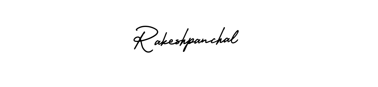 How to make Rakeshpanchal signature? AmerikaSignatureDemo-Regular is a professional autograph style. Create handwritten signature for Rakeshpanchal name. Rakeshpanchal signature style 3 images and pictures png