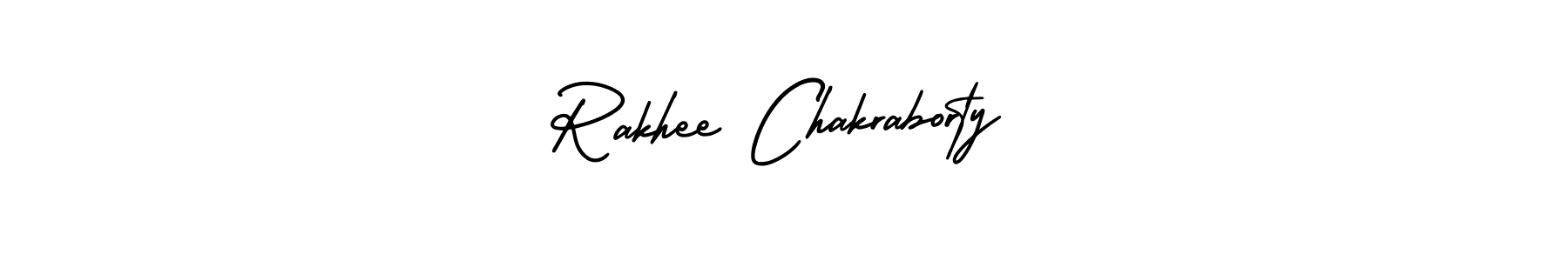 Create a beautiful signature design for name Rakhee Chakraborty. With this signature (AmerikaSignatureDemo-Regular) fonts, you can make a handwritten signature for free. Rakhee Chakraborty signature style 3 images and pictures png