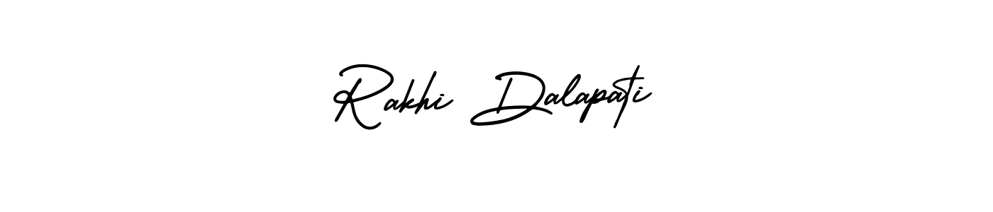 Use a signature maker to create a handwritten signature online. With this signature software, you can design (AmerikaSignatureDemo-Regular) your own signature for name Rakhi Dalapati. Rakhi Dalapati signature style 3 images and pictures png