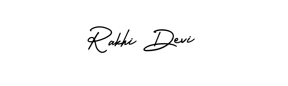 How to Draw Rakhi Devi signature style? AmerikaSignatureDemo-Regular is a latest design signature styles for name Rakhi Devi. Rakhi Devi signature style 3 images and pictures png