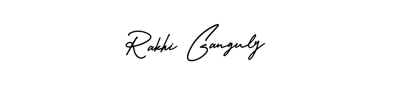 It looks lik you need a new signature style for name Rakhi Ganguly. Design unique handwritten (AmerikaSignatureDemo-Regular) signature with our free signature maker in just a few clicks. Rakhi Ganguly signature style 3 images and pictures png