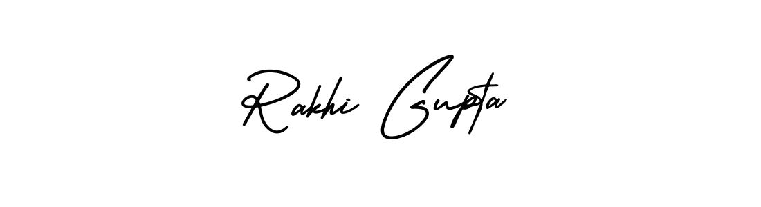 Design your own signature with our free online signature maker. With this signature software, you can create a handwritten (AmerikaSignatureDemo-Regular) signature for name Rakhi Gupta. Rakhi Gupta signature style 3 images and pictures png