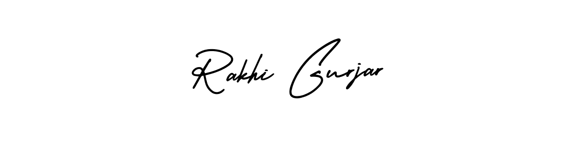 Create a beautiful signature design for name Rakhi Gurjar. With this signature (AmerikaSignatureDemo-Regular) fonts, you can make a handwritten signature for free. Rakhi Gurjar signature style 3 images and pictures png