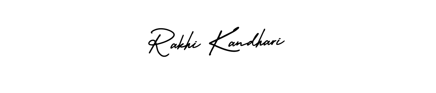 How to Draw Rakhi Kandhari signature style? AmerikaSignatureDemo-Regular is a latest design signature styles for name Rakhi Kandhari. Rakhi Kandhari signature style 3 images and pictures png